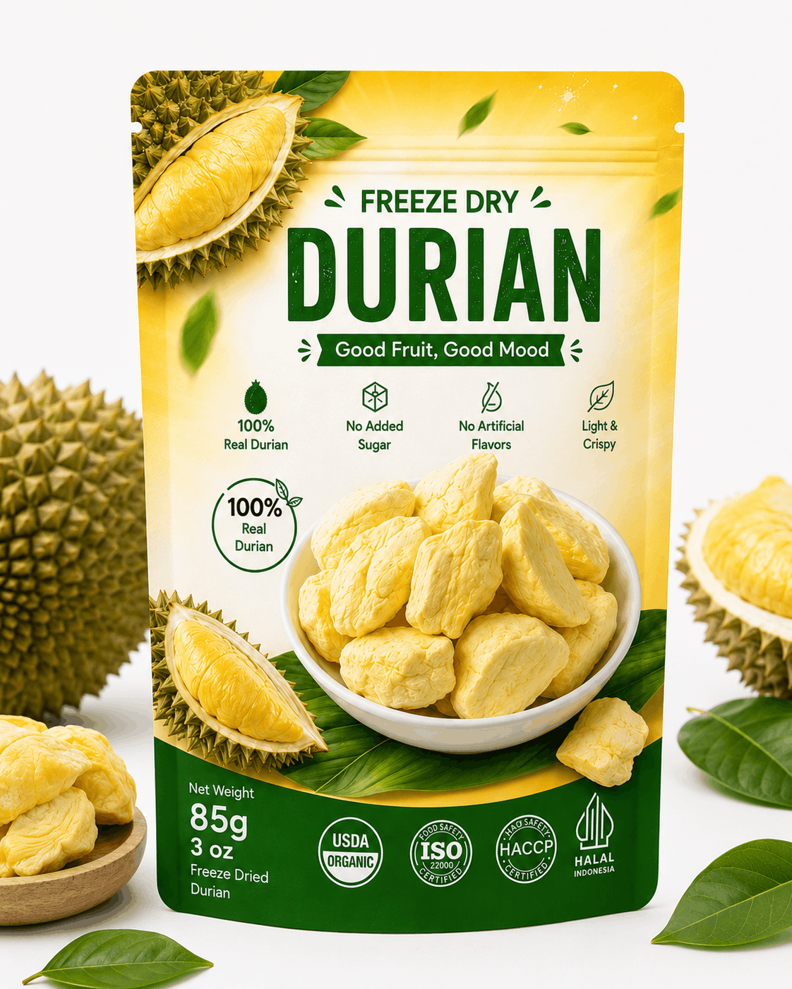 Durian Chips Freeze Dry