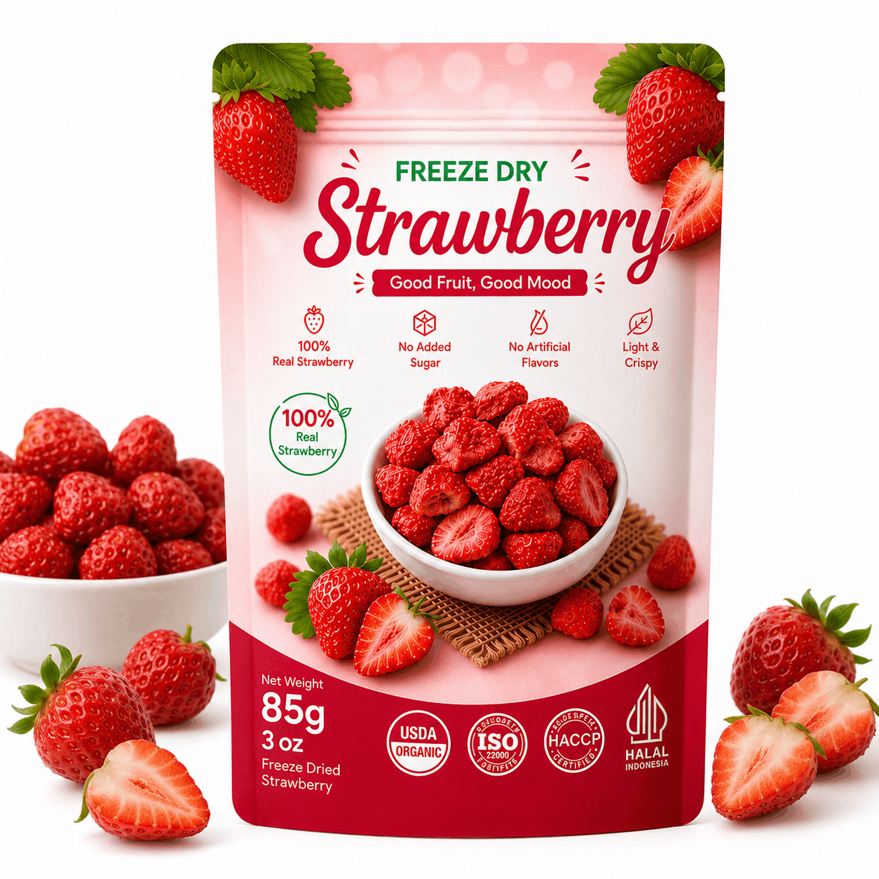 Strawberry Chips Freeze Dry